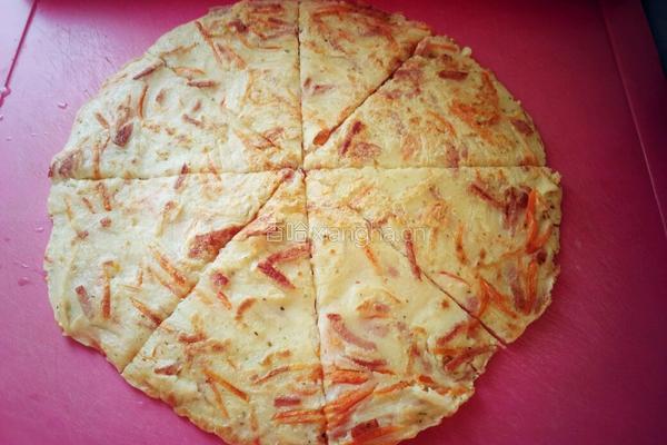 胡萝卜土豆丝饼的做法图解8