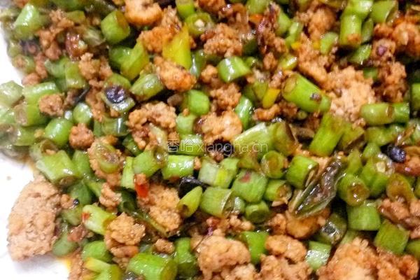 豆角炒肉末的做法图解3