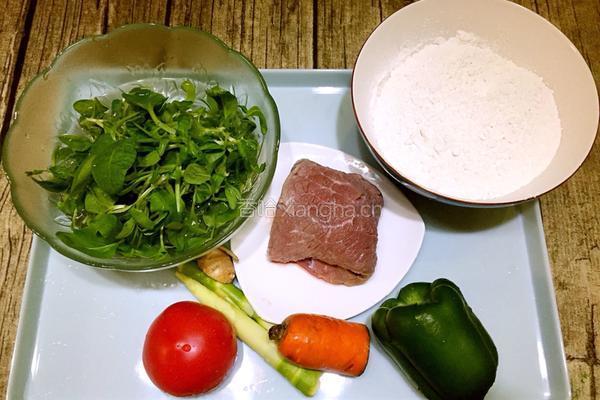牛肉青团的做法图解1