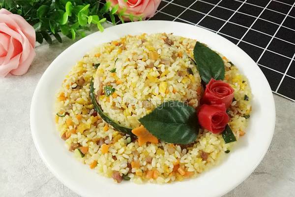 小草帽蛋炒饭的做法图解12