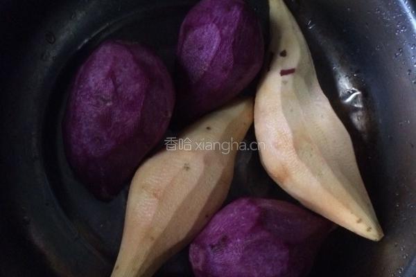 椰香芋圆西米露的做法图解1
