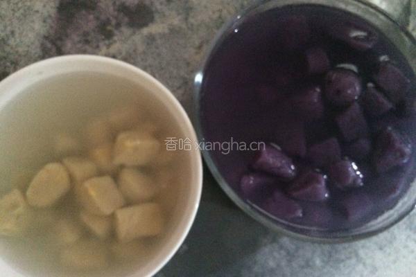 椰香芋圆西米露的做法图解5