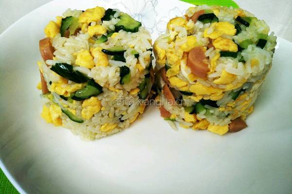 青瓜炒饭的做法图解11