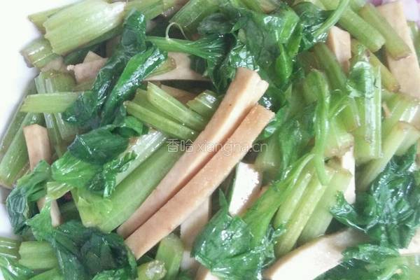 芹菜炒豆干的做法图解5