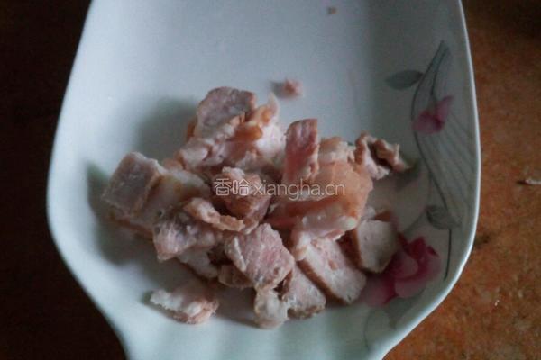 扁豆角炒肉的做法图解2