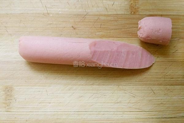 火腿肠小蜗牛的做法图解1