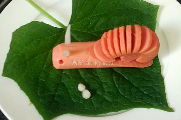 火腿肠小蜗牛的做法图解5