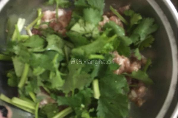 肉末拌菜心的做法图解3