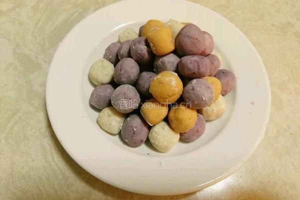 自制Q弹芋圆的做法图解10