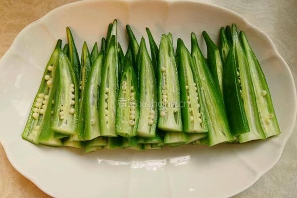 白灼秋葵的做法图解6