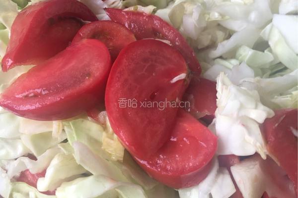 大头菜炒柿子的做法图解3