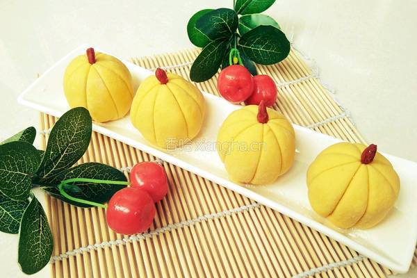 南瓜豆沙包的做法图解9