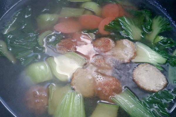 蔬菜肉丸蝴蝶面的做法图解7