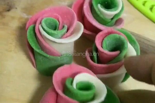 玫瑰花卷的做法图解5