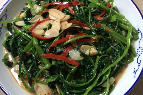 椒丝腐乳通菜的做法图解6