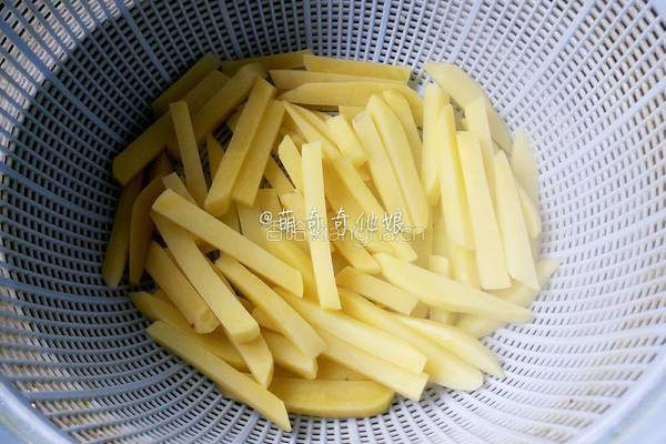 自制薯条少油烤箱版的做法图解5