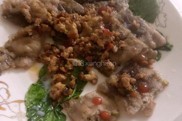 叶鱼肉渣葱香饼