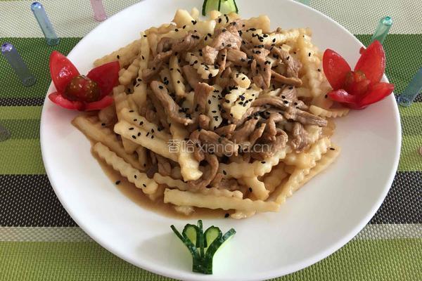 山药炒肉丝