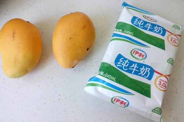 芒果奶昔的做法图解1