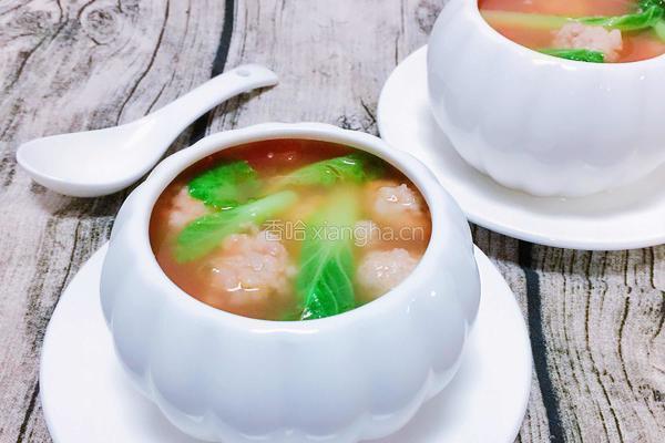 西红柿肉丸汤的做法图解8