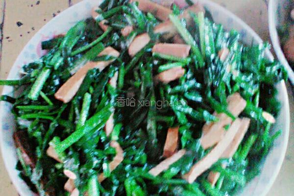 韭菜炒茶干的做法图解6