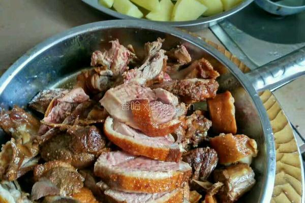 土豆焖鸭的做法图解4