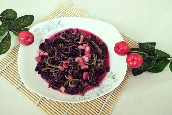 蒜香红苋菜的做法图解10