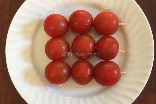 圣女果奶酪培根烤烤的做法图解4