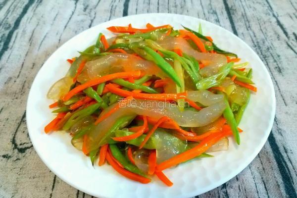 豆角炒拉皮的做法图解8