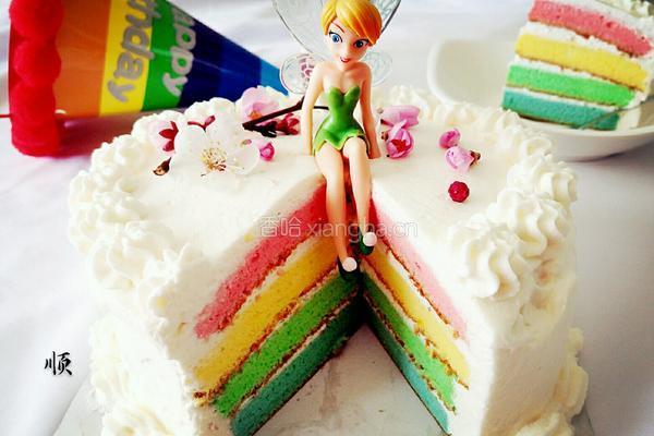 彩虹生日蛋糕的做法图解28