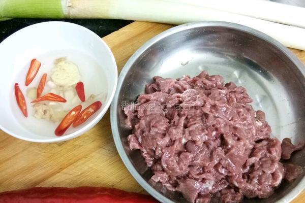 蔥香牛肉的做法图解2