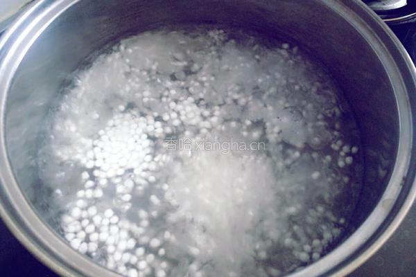 芒果牛奶西米露的做法图解3