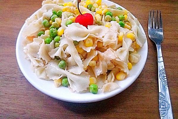 三色蝴蝶面的做法图解10