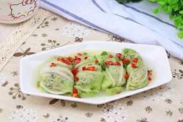 小白菜卷的做法图解5