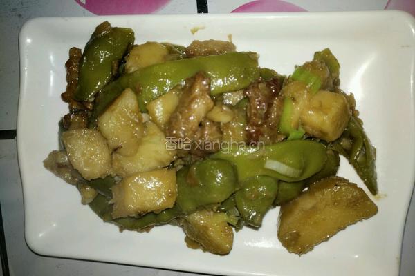 肉炖豆角土豆