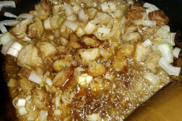 肉炖豆角土豆的做法图解3