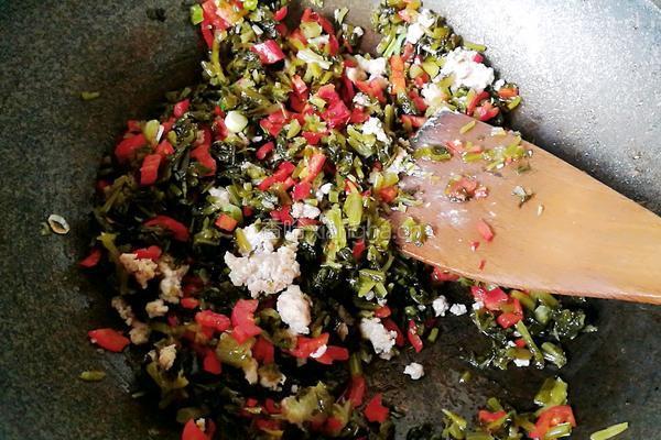 雪菜肉末的做法图解5