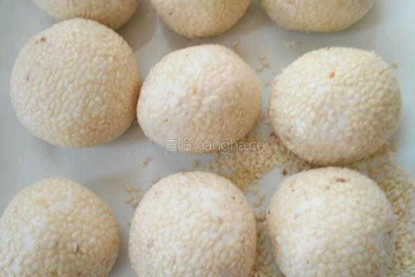 红豆沙馅麻球的做法图解6