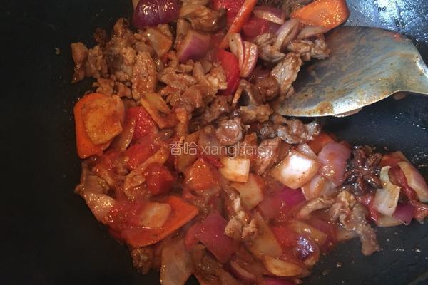 家常羊肉拉条子的做法图解13