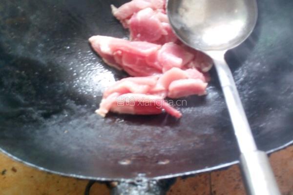 彩椒炒猪肉的做法图解3
