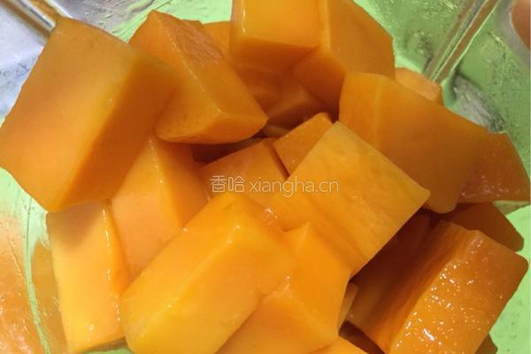 芒果牛奶布丁的做法图解2