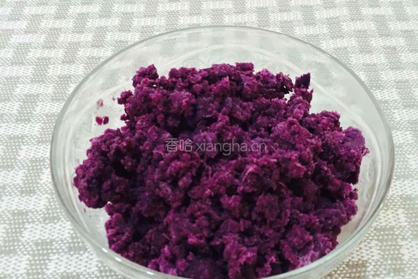 芝香紫薯饼的做法图解5