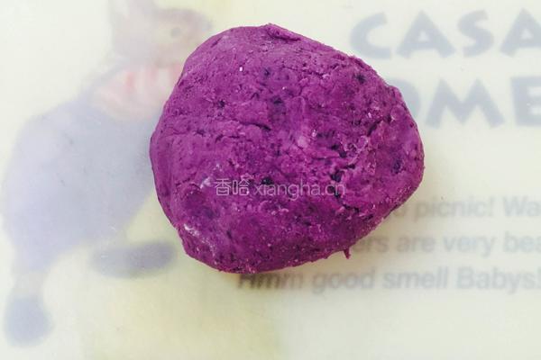 芝香紫薯饼的做法图解8