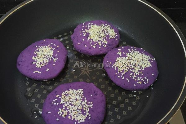 芝香紫薯饼的做法图解12