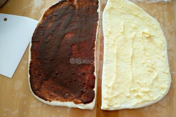 巧克力卡仕达手撕包的做法图解6
