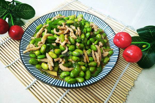 毛豆炒肉丝的做法图解12