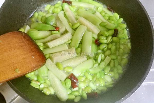 丝瓜炒毛豆的做法图解8