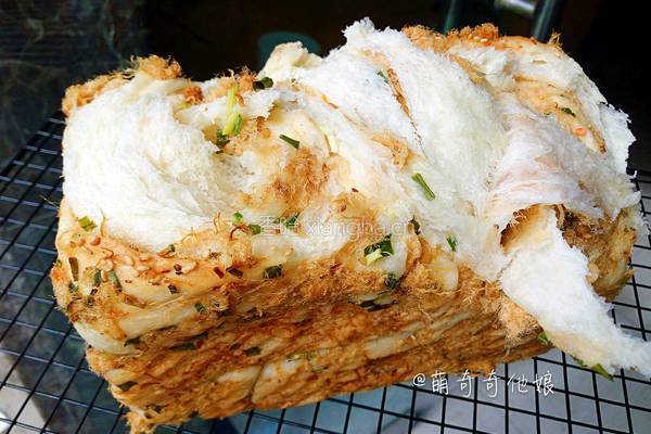 葱香肉松手撕土司的做法图解20