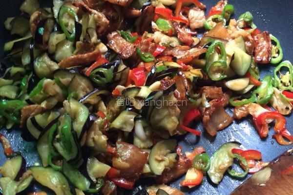 茄子炒肉的做法图解6