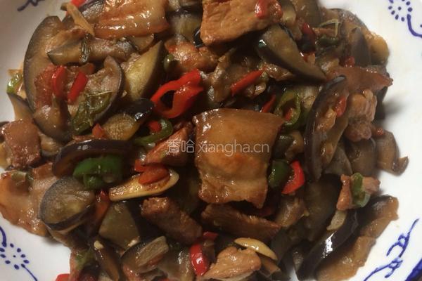 茄子炒肉的做法图解7